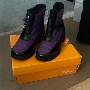 Sporto Women's Purple Quilted Boots